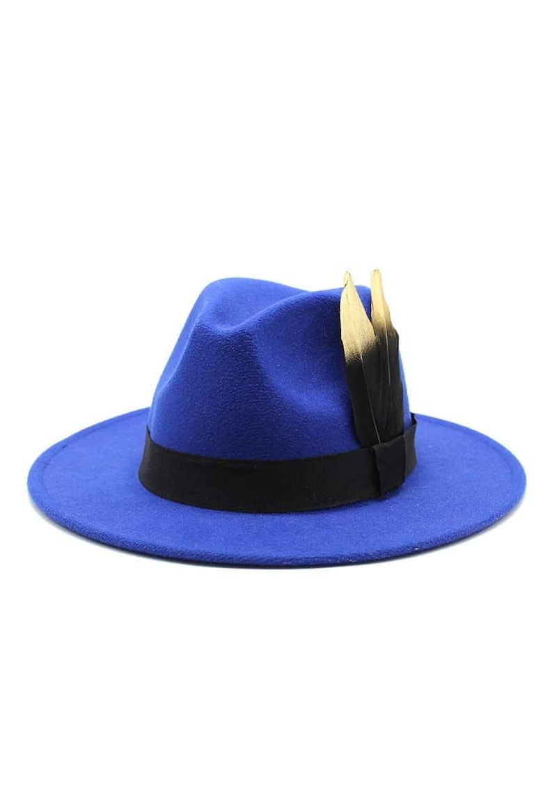 Palarie dama -  Fedora - Albastru