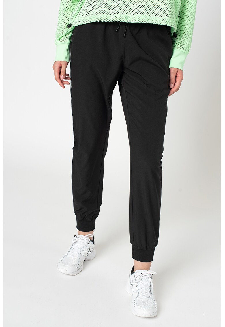 Pantaloni sport conici cu snur in talie DKNY
