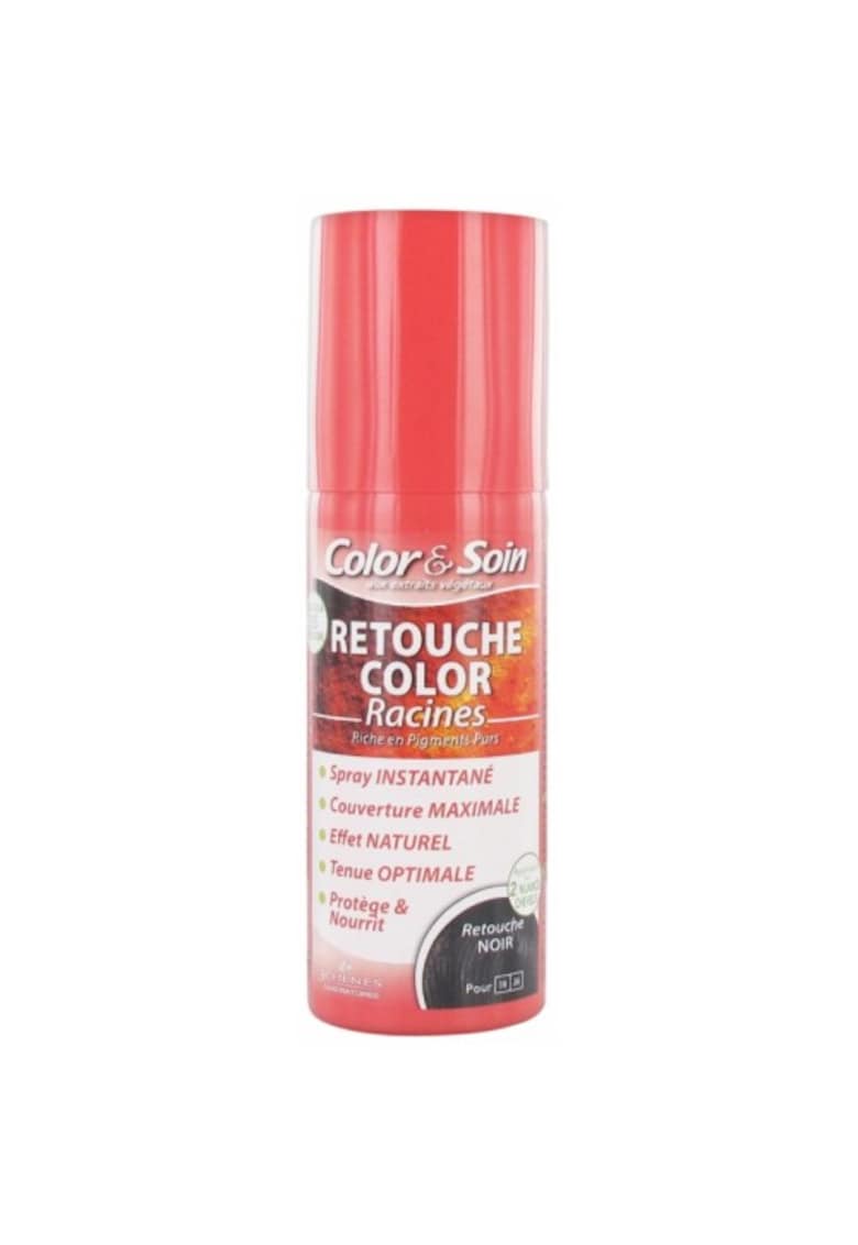 Spray pentru retusarea culorii radacinilor Negru - COLOR & SOIN - 75ml