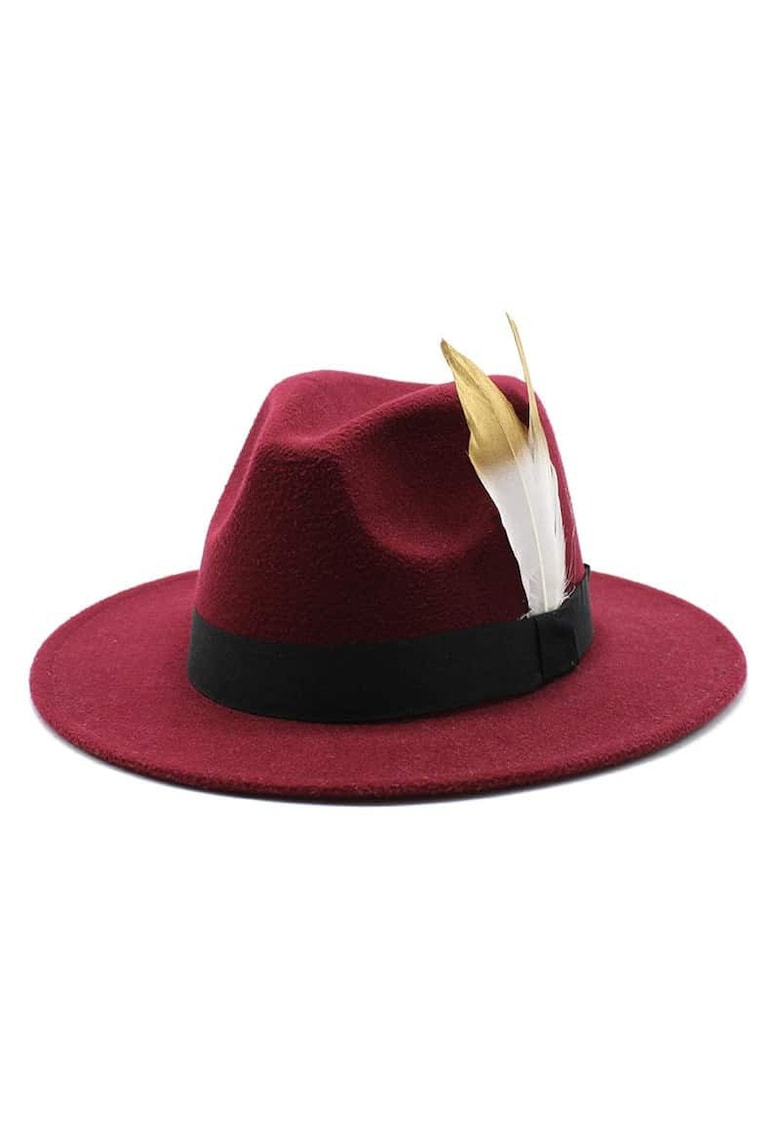 Palarie dama - Fedora - Visiniu Palarie dama - Fedora - Visiniu