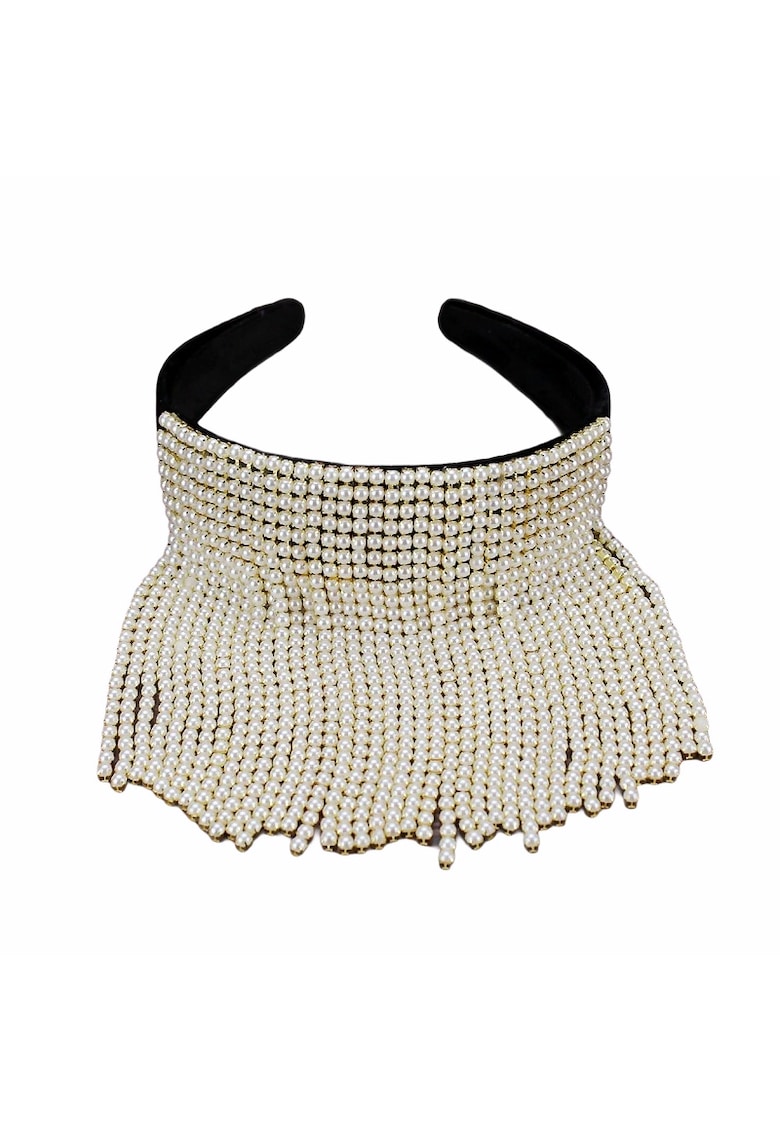 Bentita cu perle Jolantha - Textil -