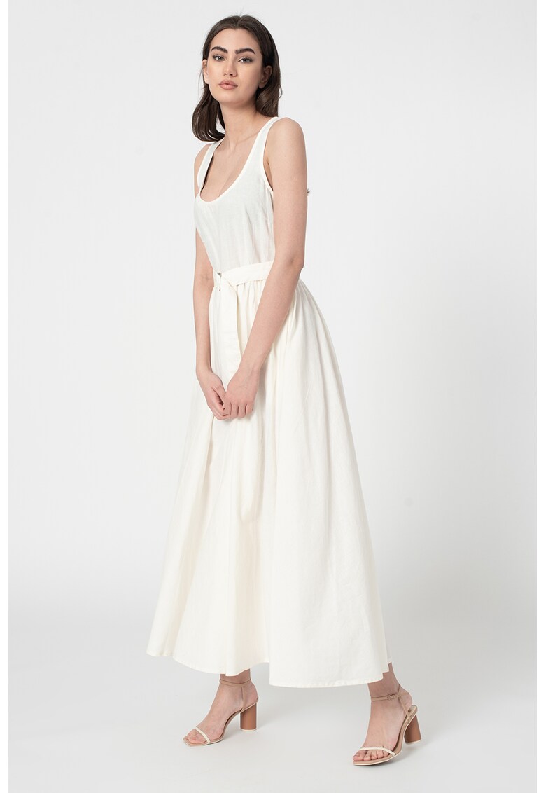 Rochie maxi din amestec de in