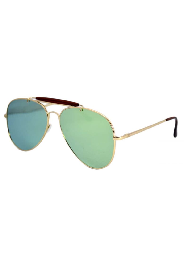 Ochelari de soare Aviator Outdoorsman Verde deschis reflexii - Auriu-