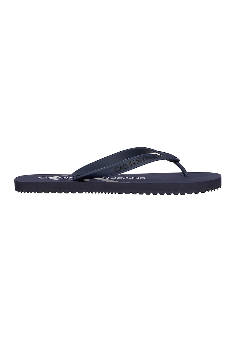 Papuci flip-flop cu detalii logo