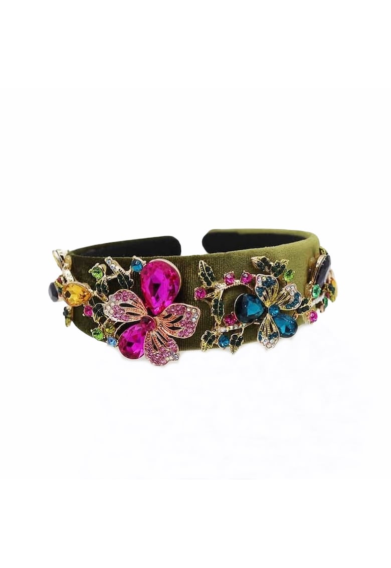 Bentita cu pietre Cathrin - Textil - Multicolor