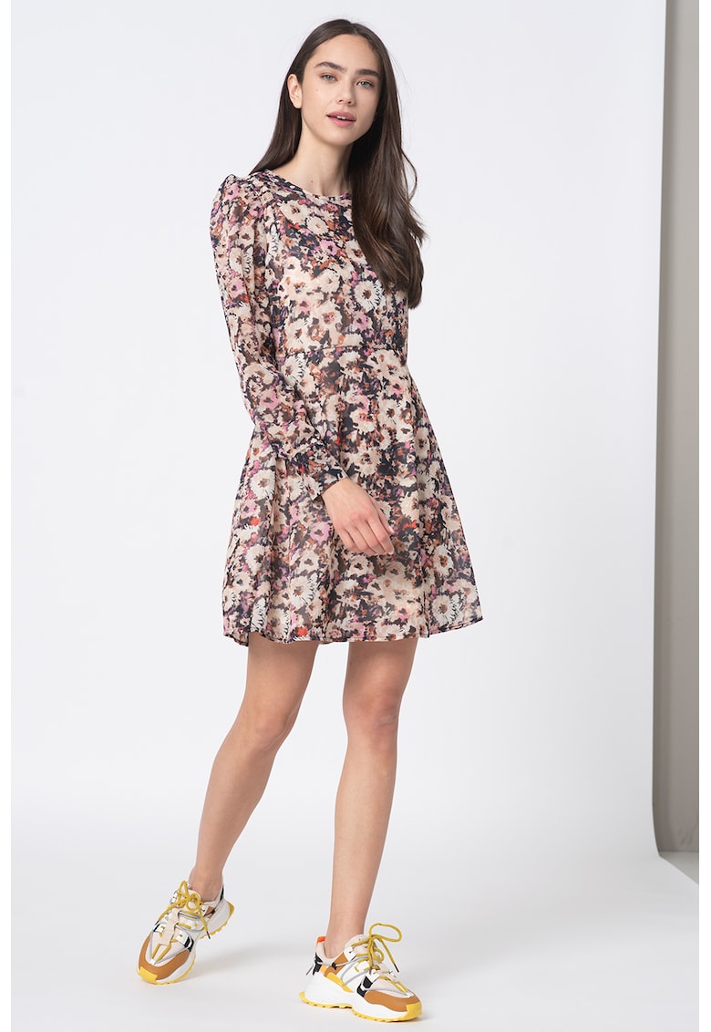Rochie mini cu imprimeu floral Nilla