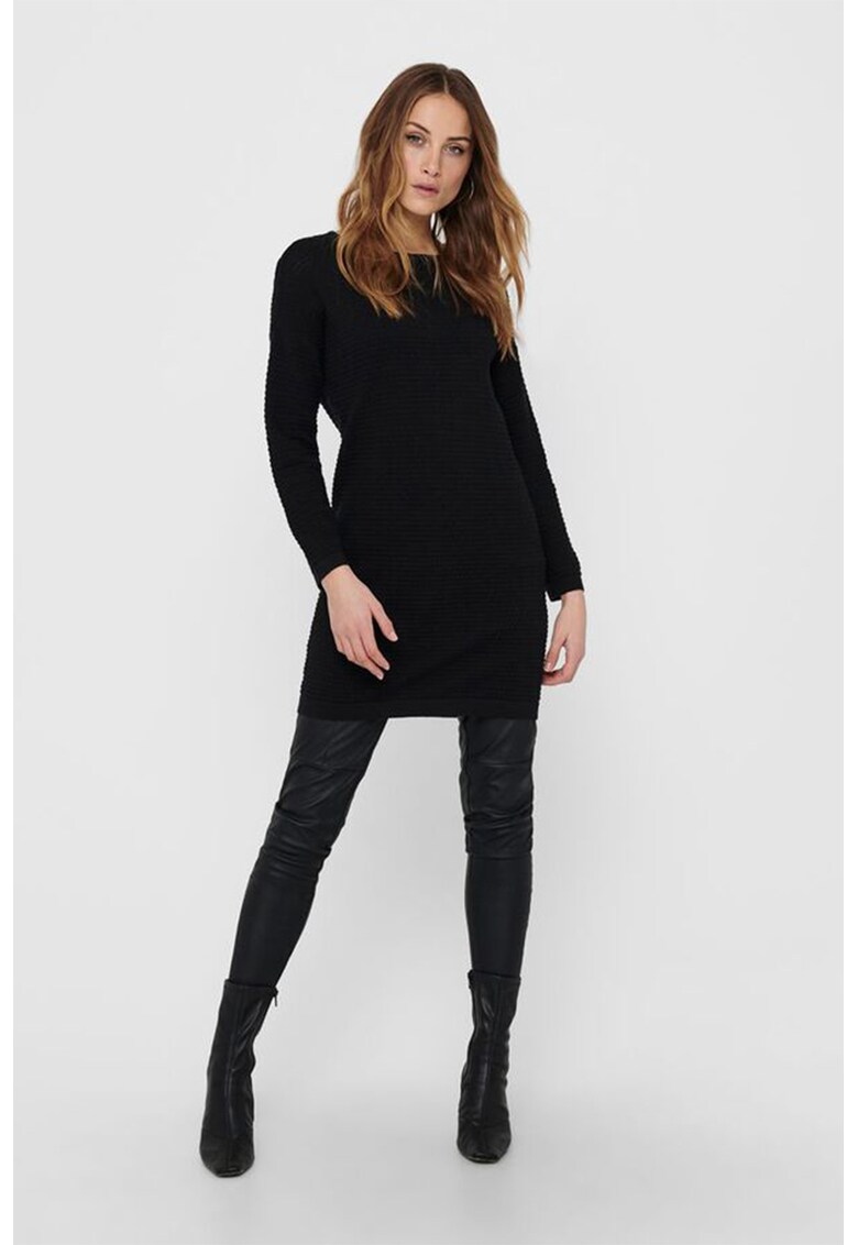 Rochie tip pulover texturat