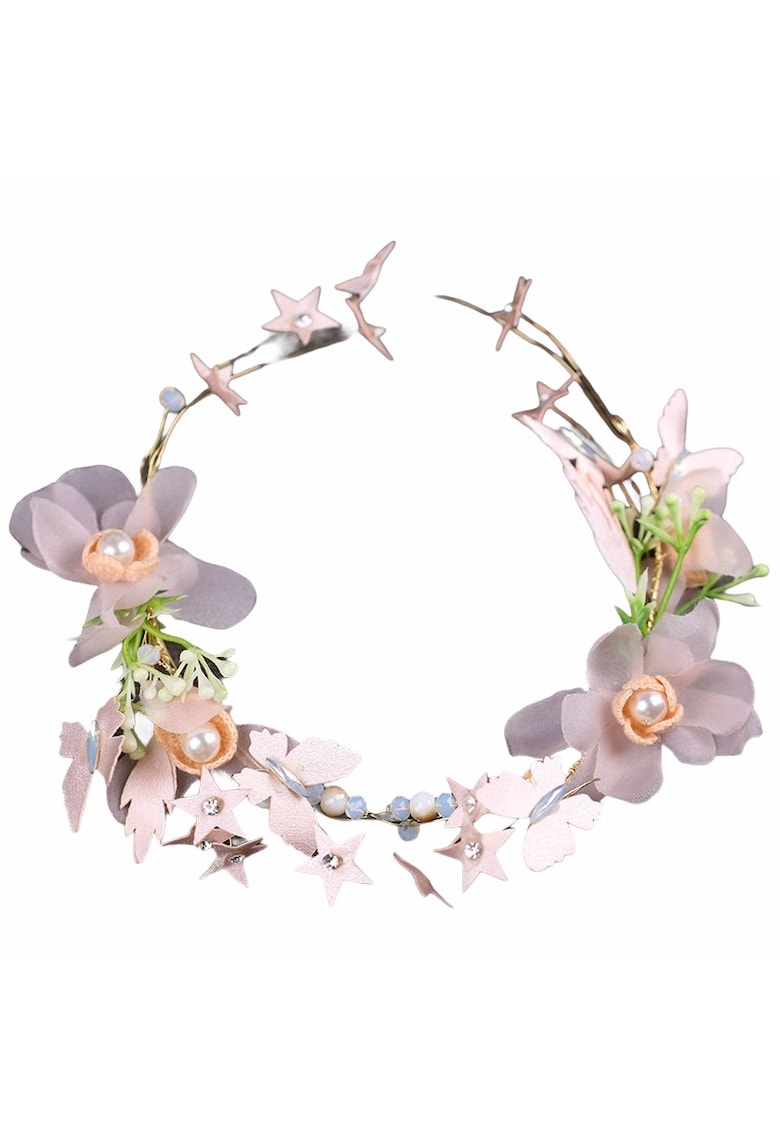 Set Coronita si Cercei Ninja -  Aliaj metalic - Mov