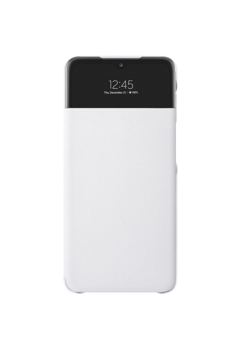 Husa de protectie Smart S View Wallet Cover pentru Galaxy A32 (5G) - White