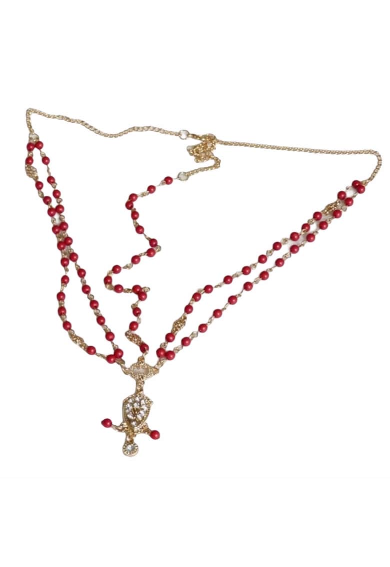 Accesoriu par Chelsea - Aliaj metalic - Rosu