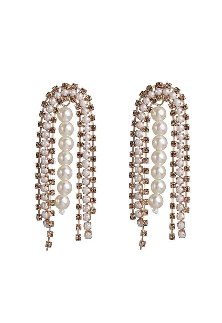 Cercei cu perle - aurii - Kattya C5 -