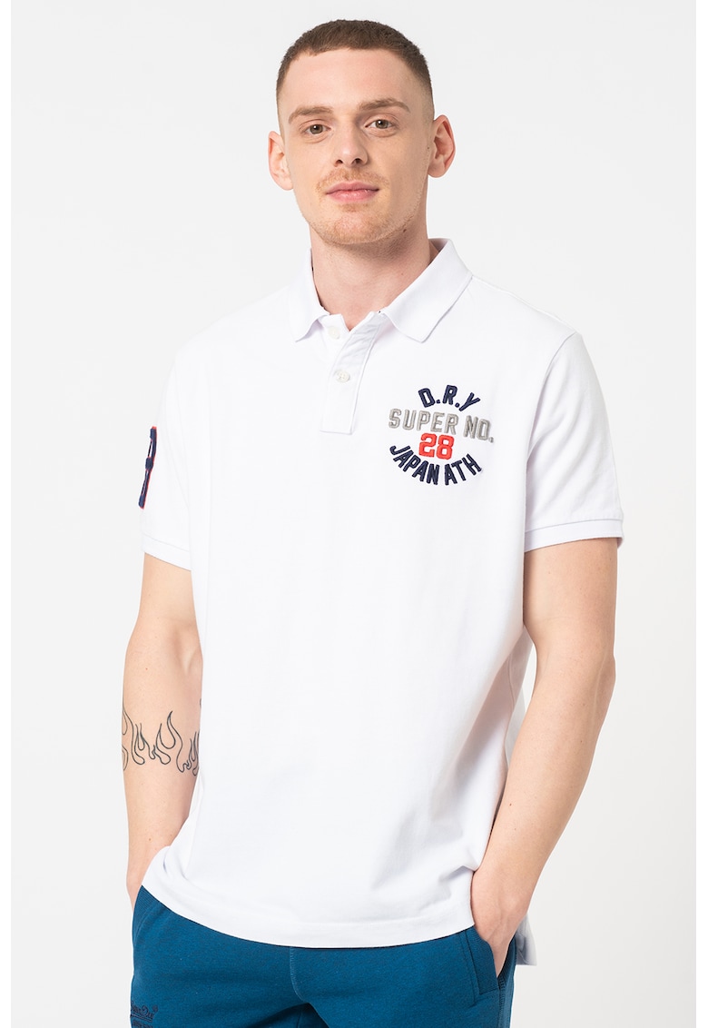 Tricou polo slim fit Classic Superstate imagine fashiondays.ro SUPERDRY