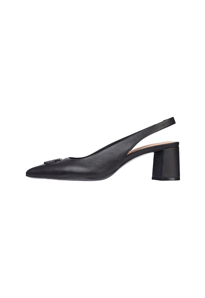Pantofi slingback de piele
