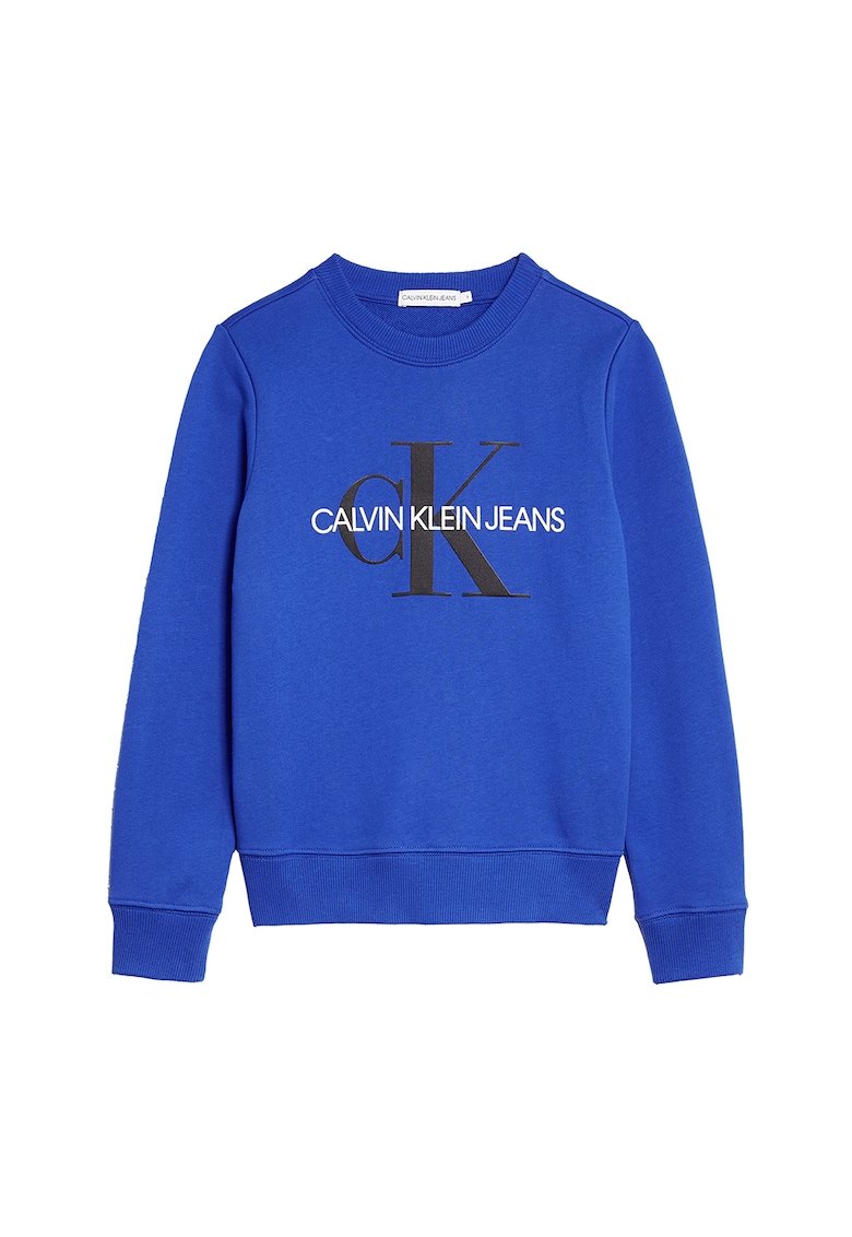 CALVIN KLEIN - Bluza sport din bumbac organic cu imprimeu logo