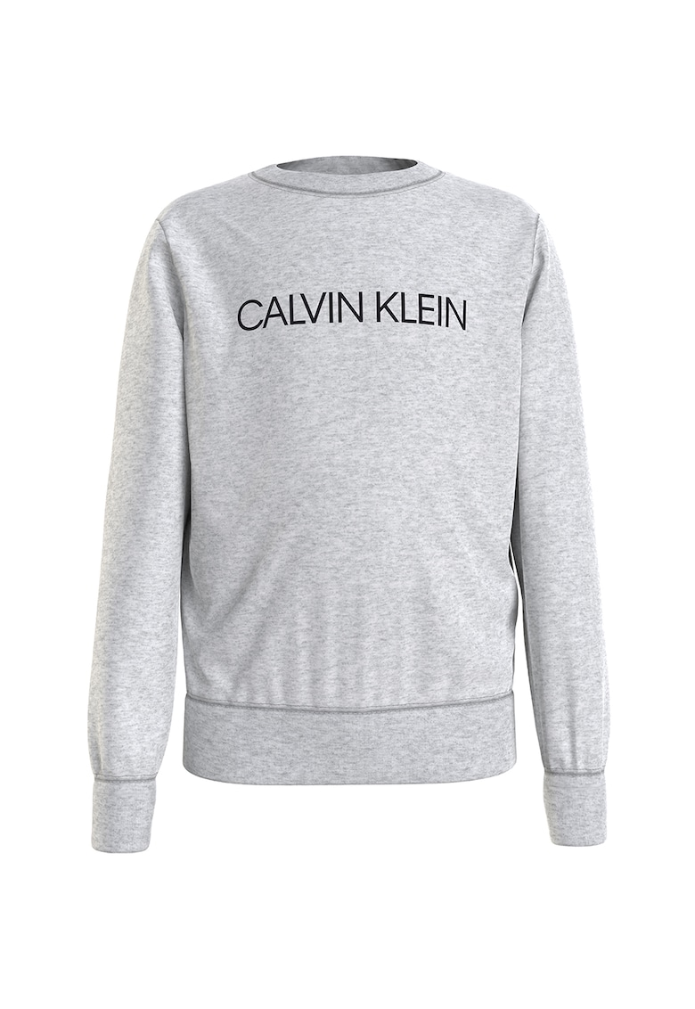 CALVIN KLEIN - Bluza sport de bumbac organic cu imprimeu logo