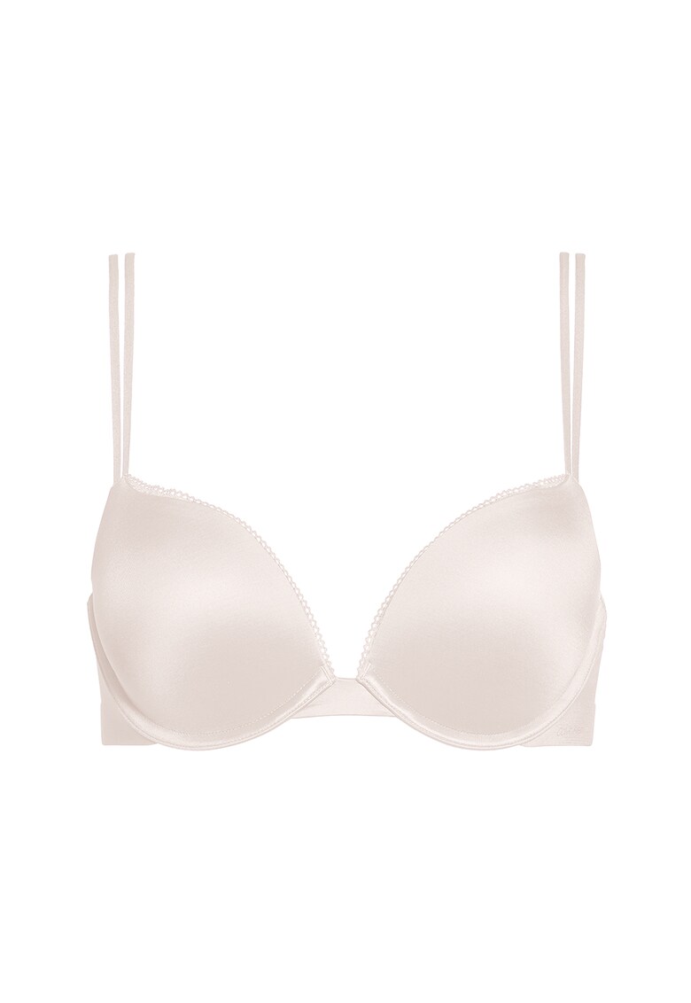 Sutien push-up cu garnituri tricotate de dantela