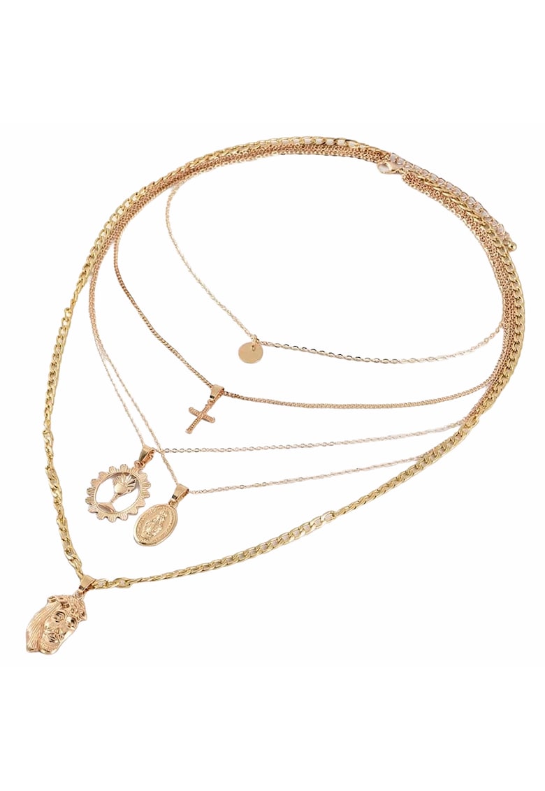Colier Charleene Gold C15 - Aliaj metalic - Auriu