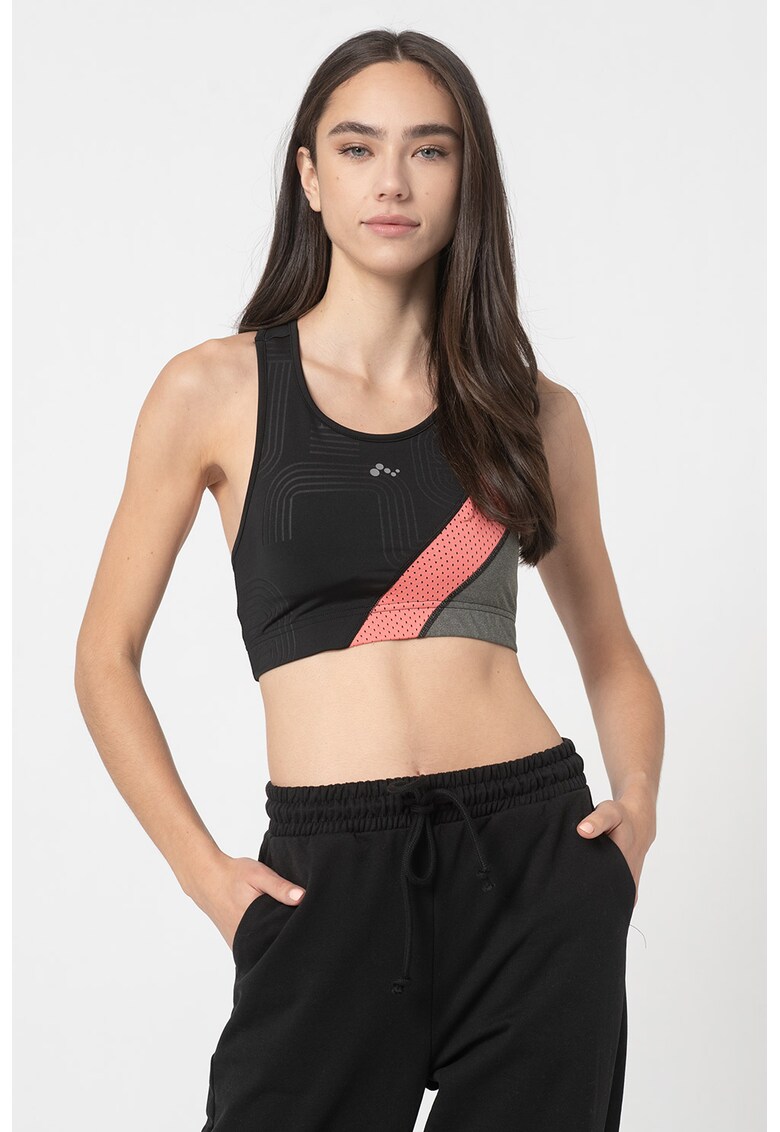 Bustiera cu model colorblock Joki