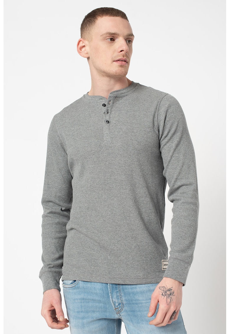 Bluza cu decolteu henley Henrik