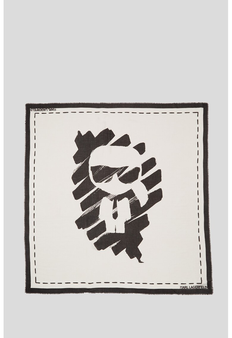 Esarfa cu imprimeu graffiti K/Ikonik