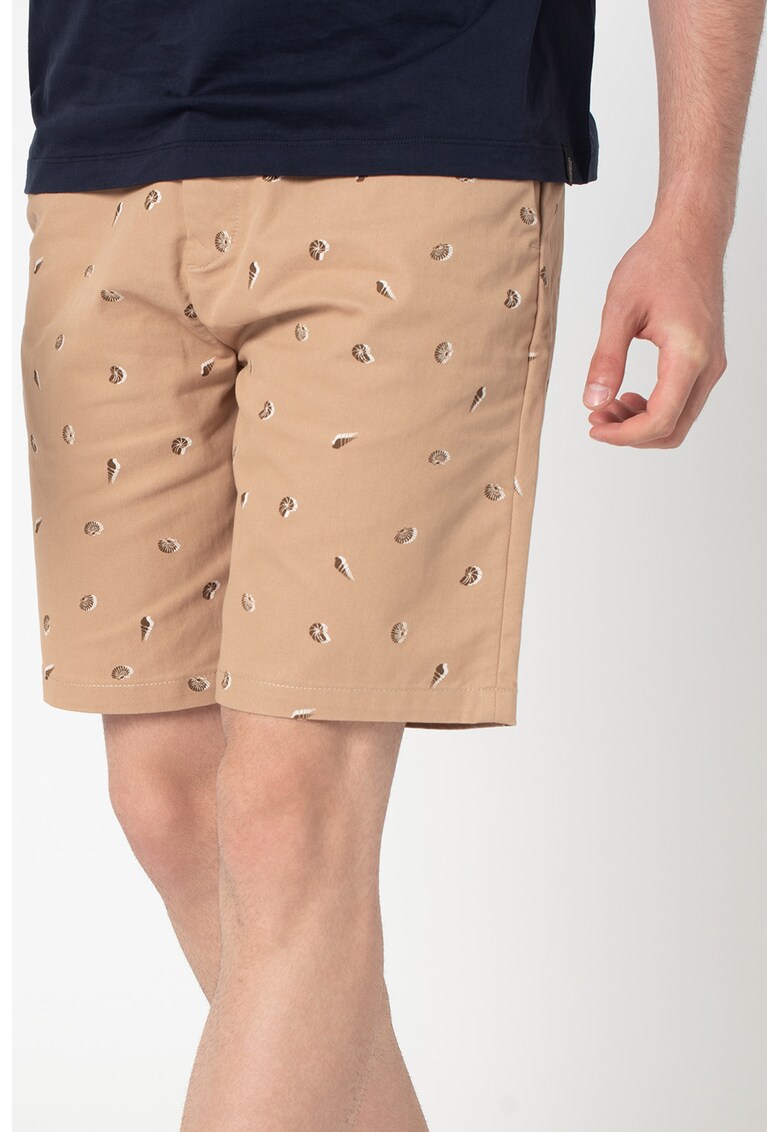 Bermude chino cu imprimeu grafic Stuart Scotch & Soda Bermude chino cu imprimeu grafic Stuart Scotch & Soda
