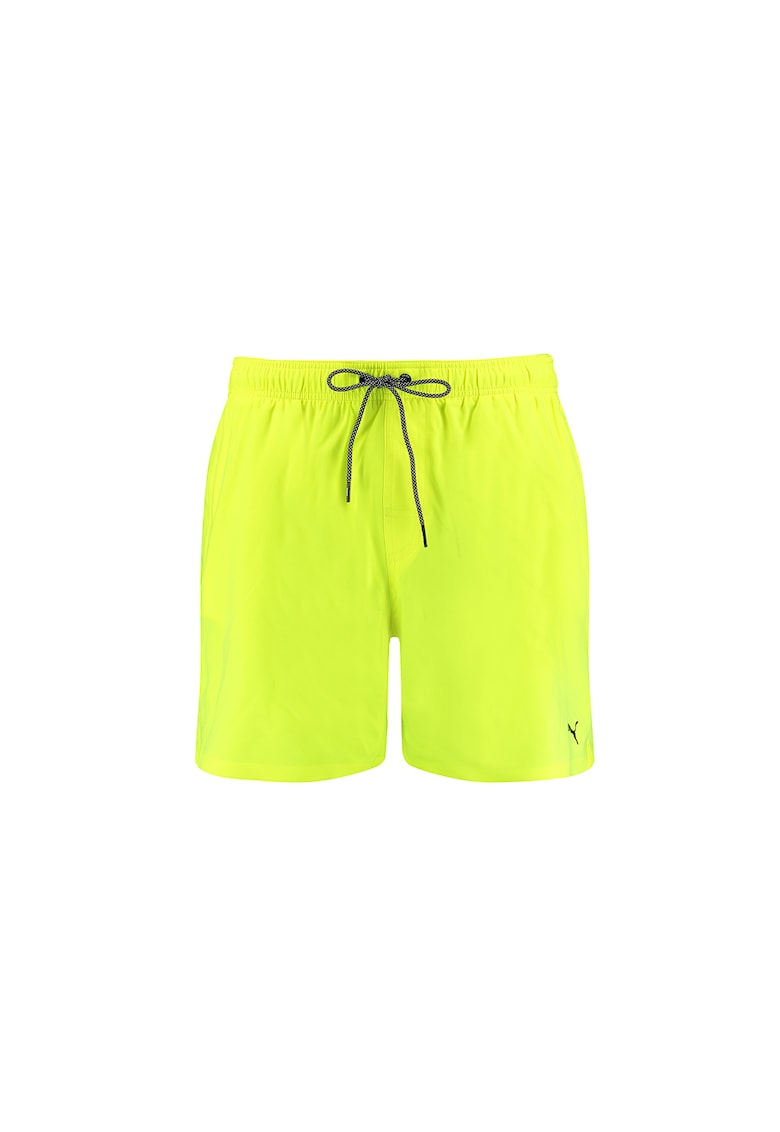 Pantaloni scurti de baie cu snur in talie - Galben
