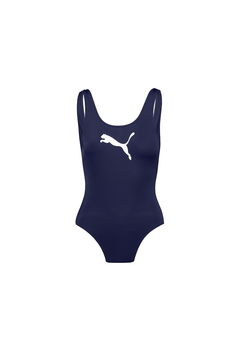 Costum de baie intreg cu decolteu in U pe partea din spate
