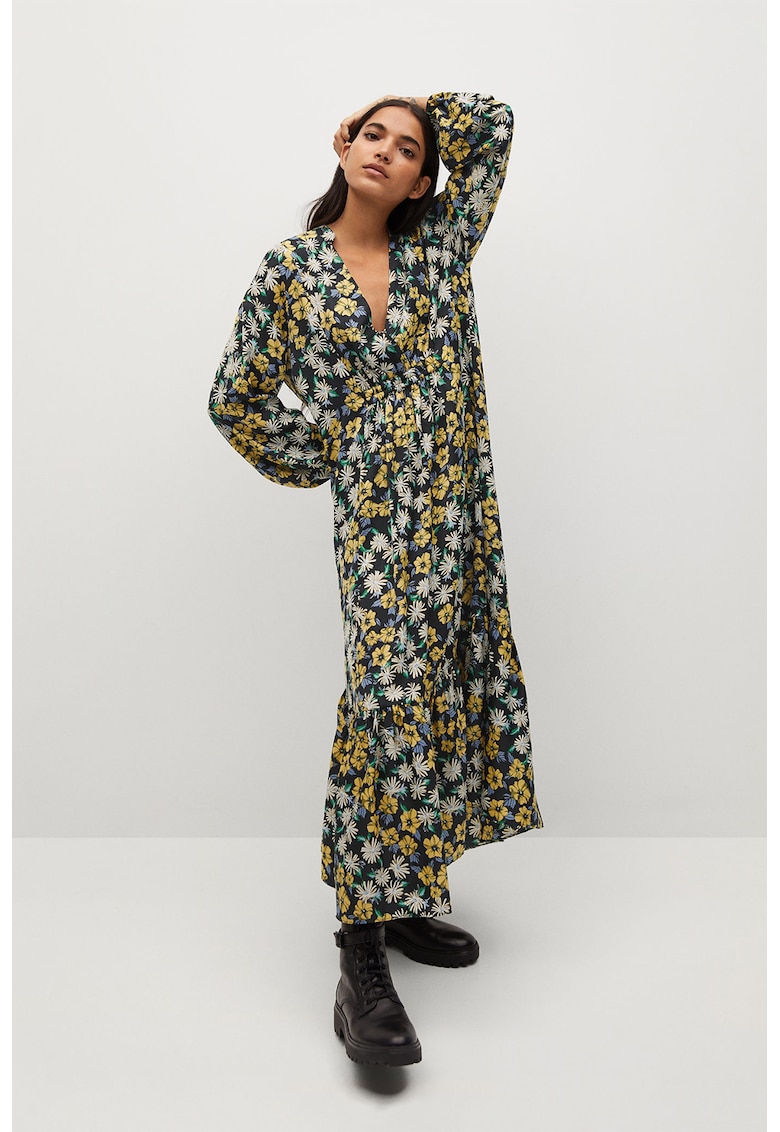 Rochie maxi cu imprimeu floral Cris