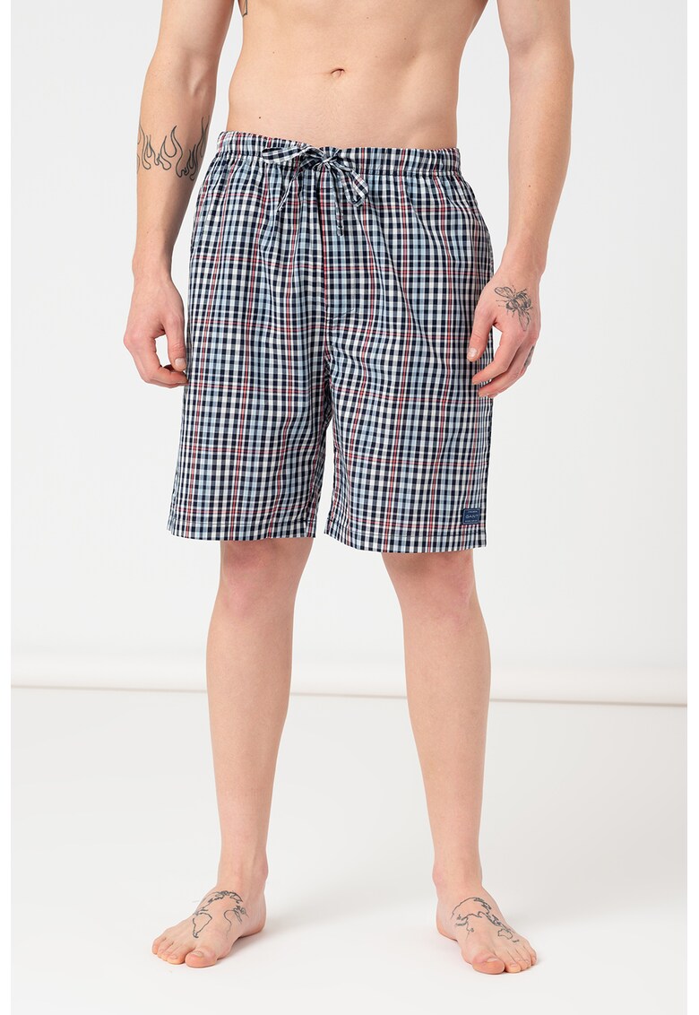 Pantaloni scurti de pijama cu model in carouri
