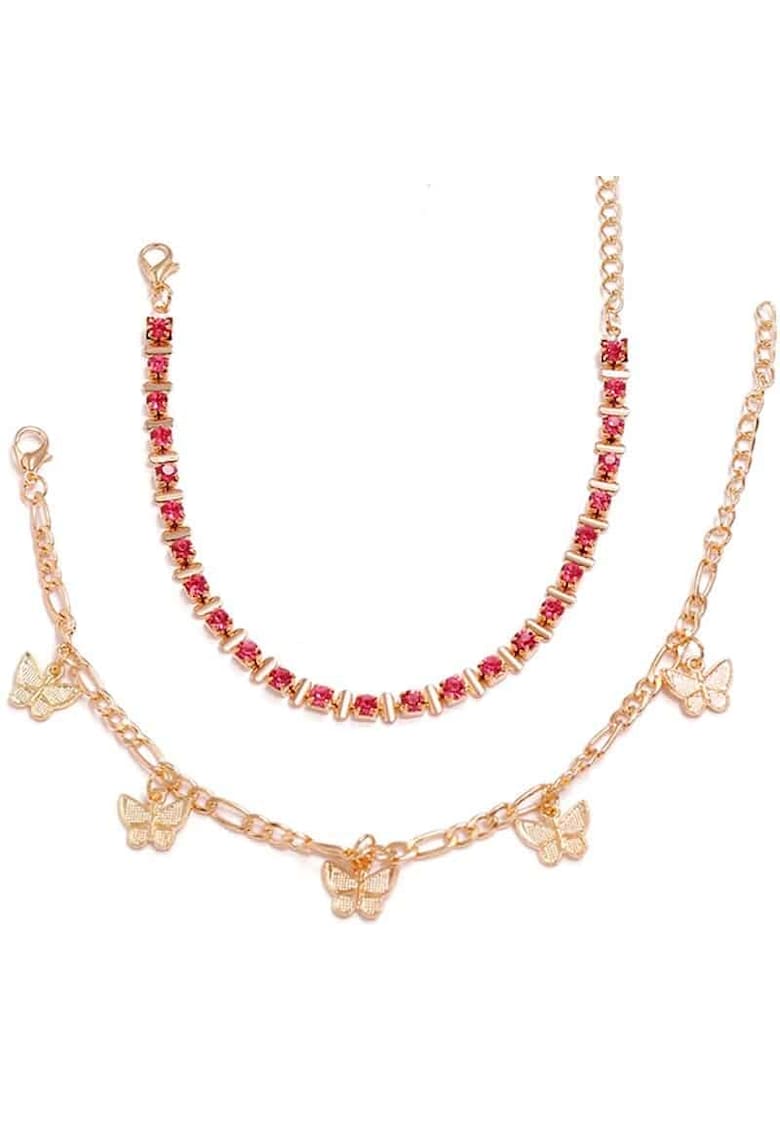 Set 2 bratari de picior - aurii - Kersten C5