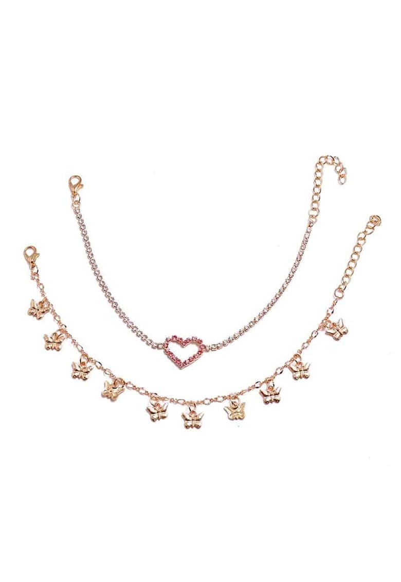 Set 2 bratari de picior - aurii - Kerstina C6