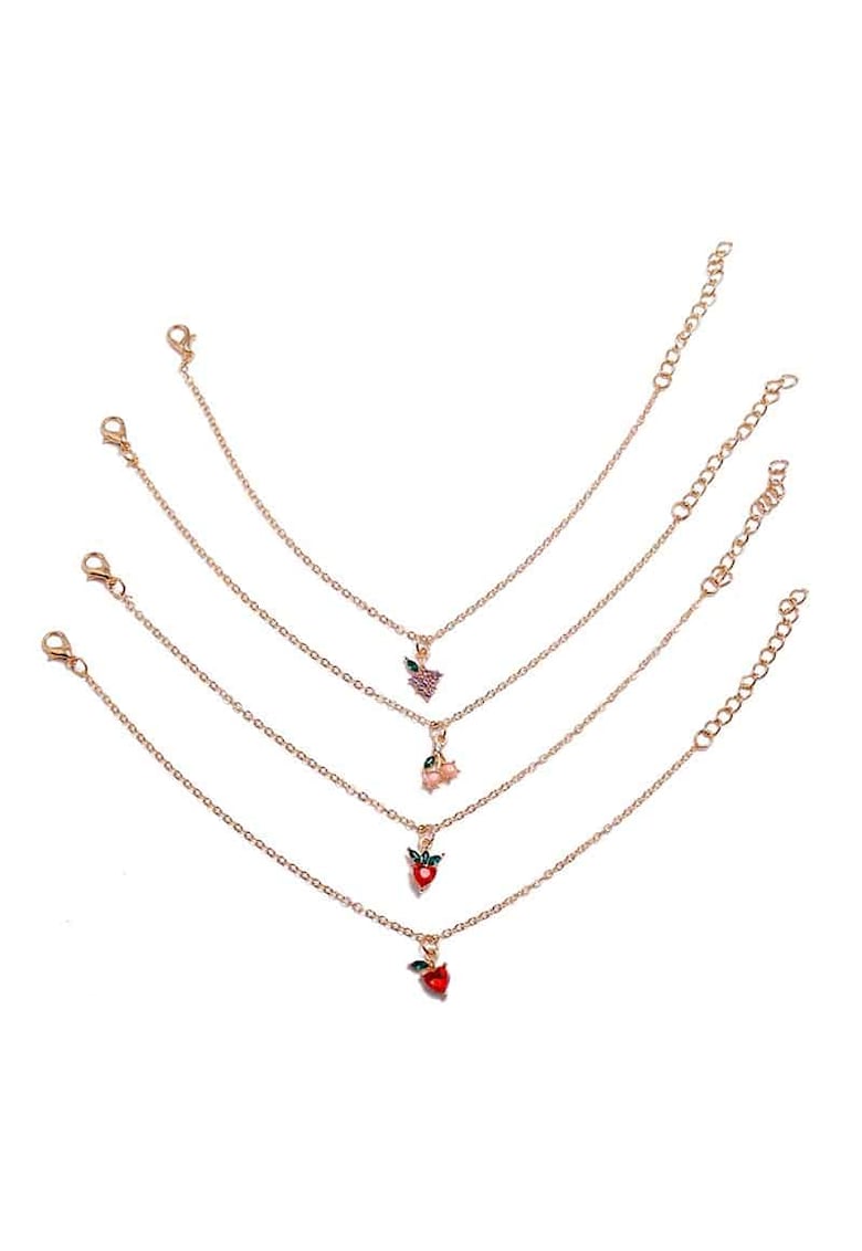 Set 4 bratari de picior - aurii - Kano C6