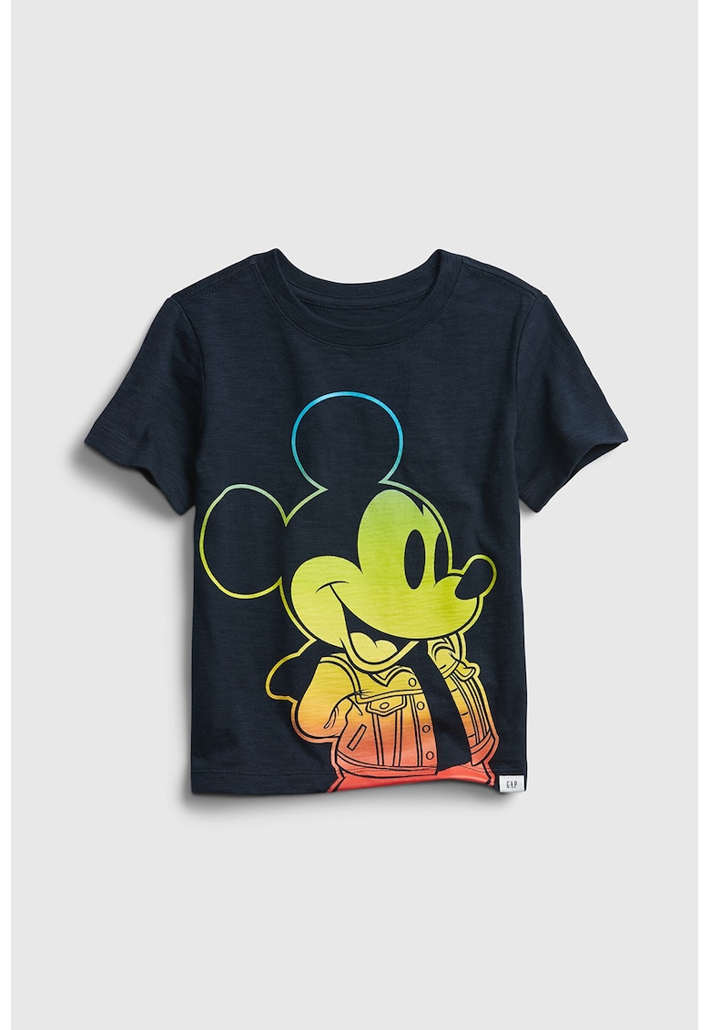 Tricou cu imprimeu Mickey Mouse si model tie dye