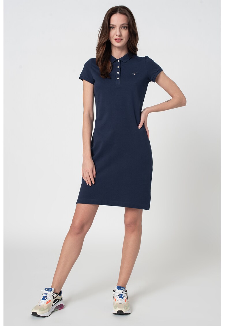 Rochie polo cu detaliu logo