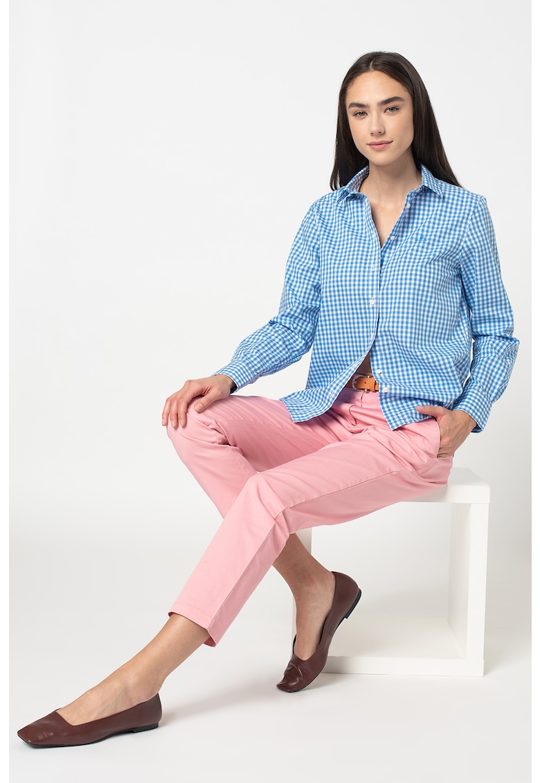 Camasa relaxed fit cu model gingham Broadcloth