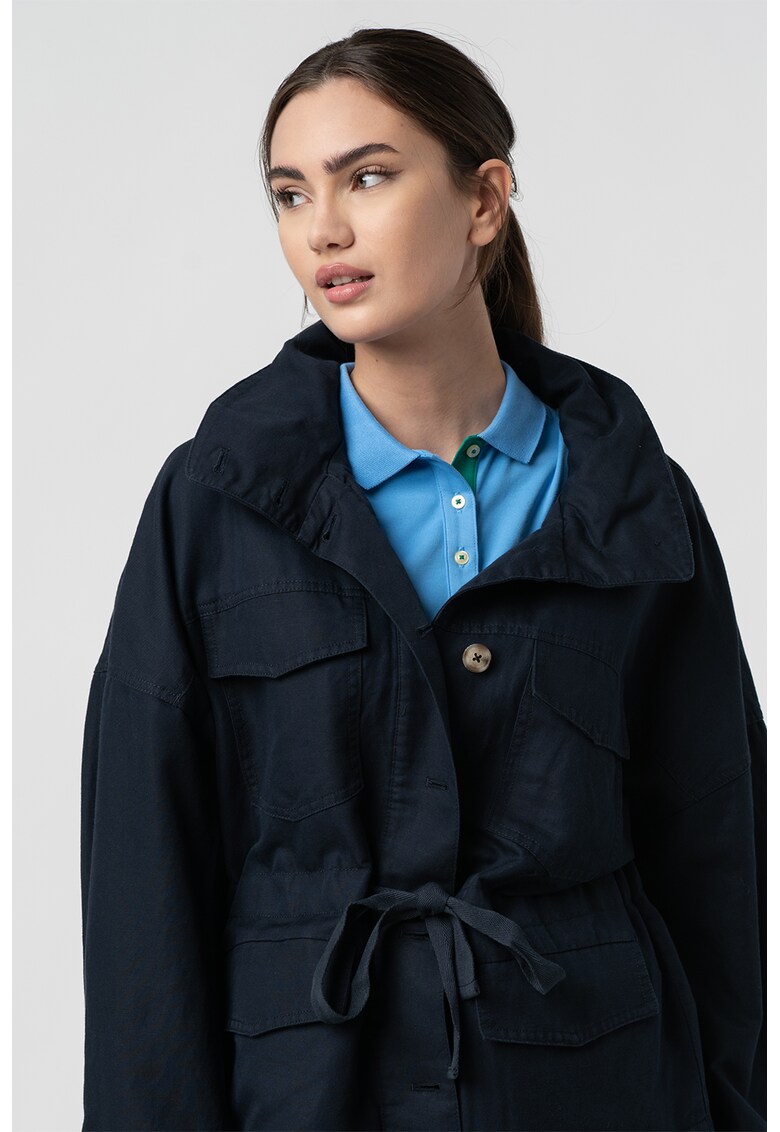 Jacheta din amestec de in cu maneci cazute Gant Reduceri si Transport Gratuit fashiondays.ro imagine noua