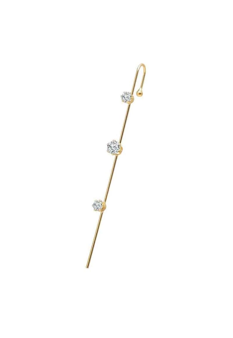Cercel ear cuff - auriu - cu pietre - Mony C20 - Cercel ear cuff - auriu - cu pietre - Mony C20 -