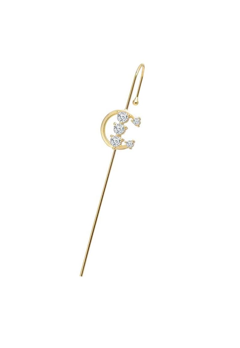 Cercel ear cuff - auriu - cu pietre - Monnet C20 -