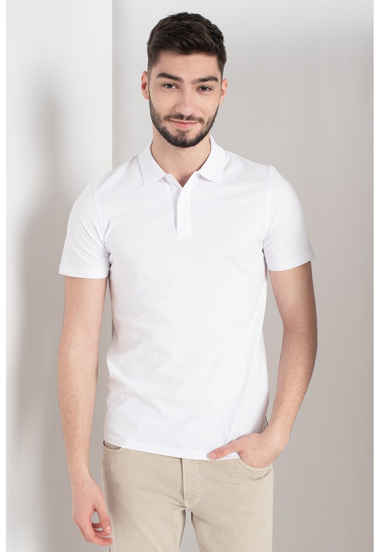 Tricou polo slim fit cu logo Schultz