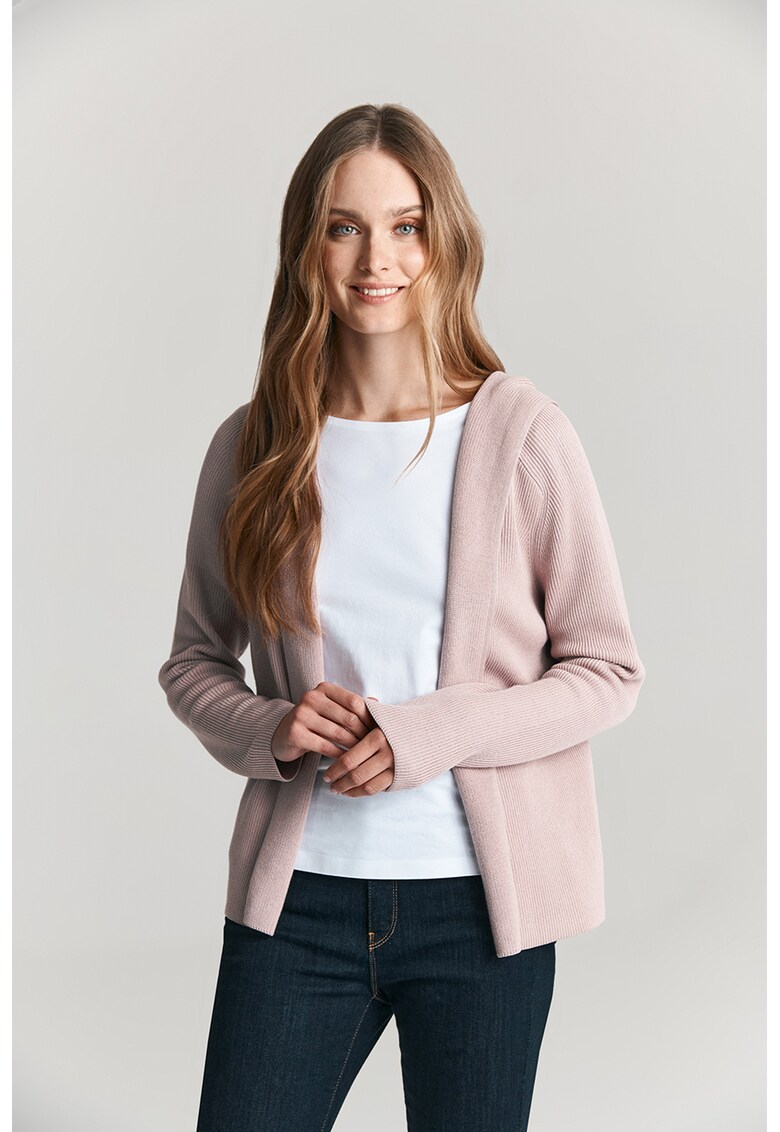 Cardigan de bumbac organic cu gluga Hudi