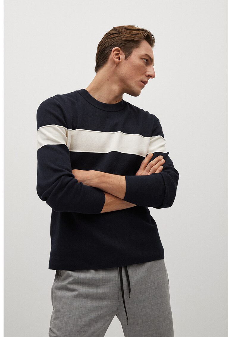 Pulover cu model colorblock Bold