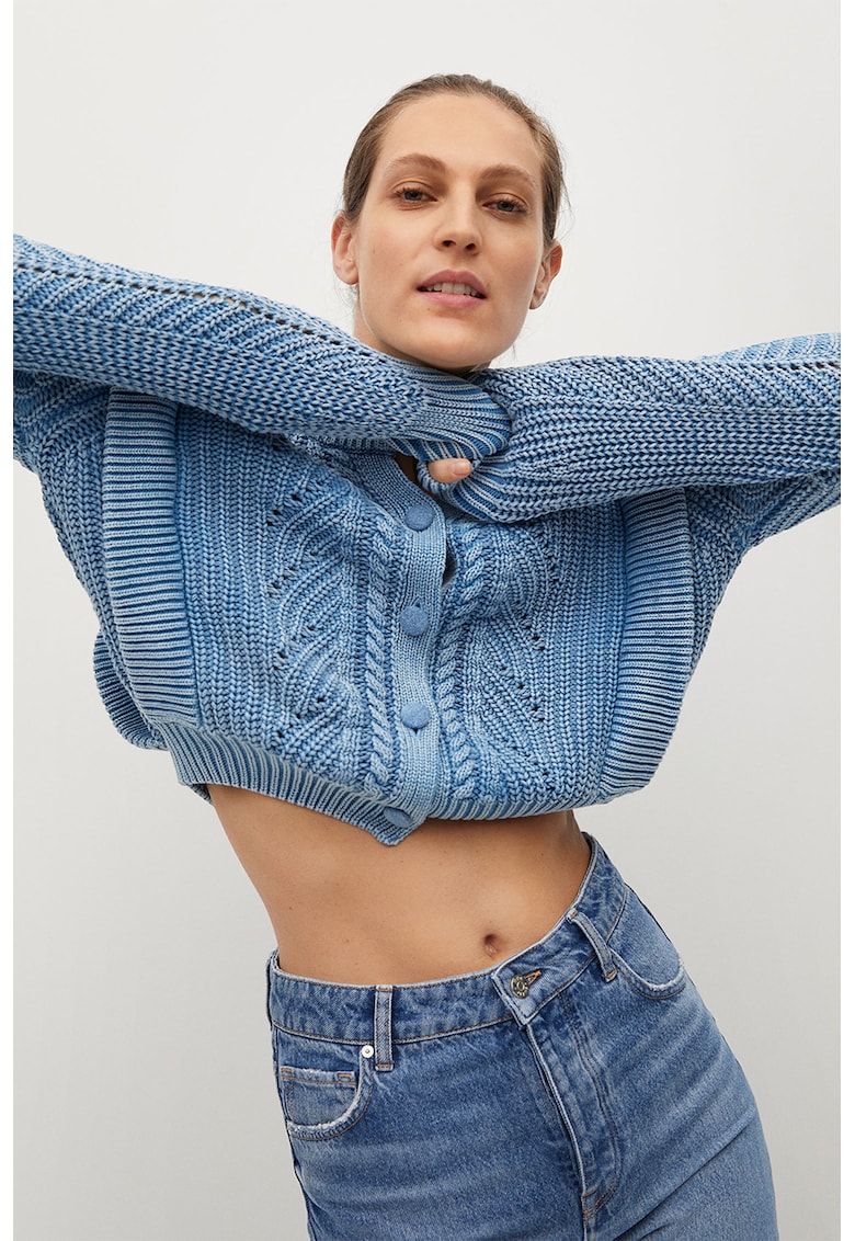 Cardigan crop tricotat Naia