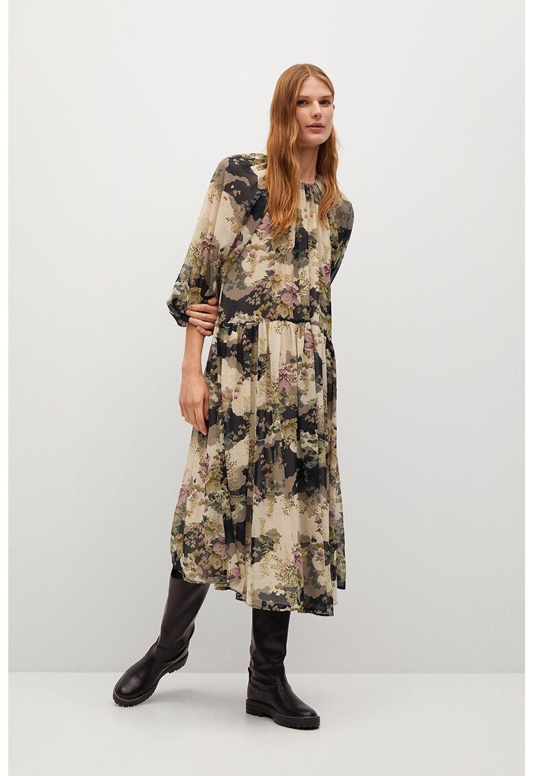 Rochie vaporoasa cu imprimeu Mulan