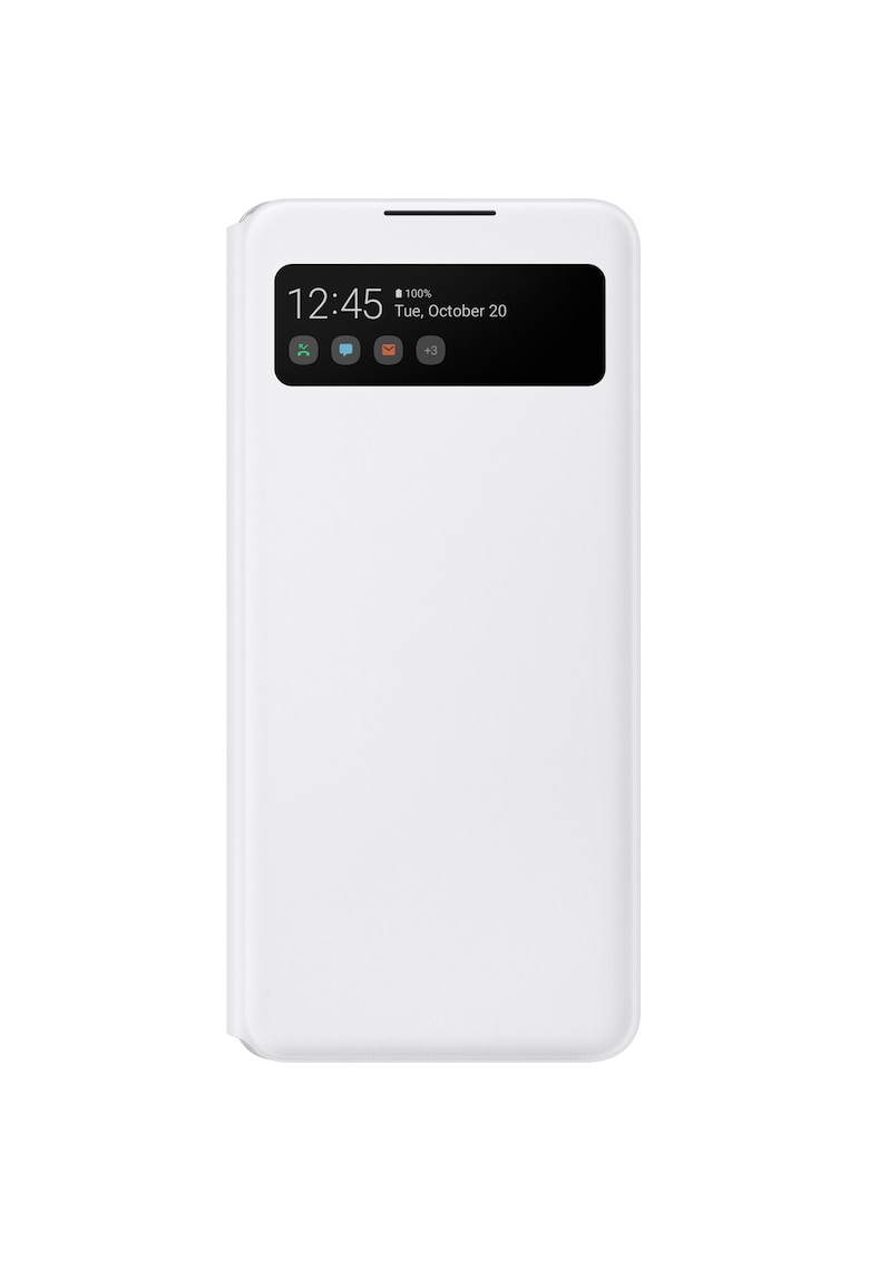 Husa de protectie S View Wallet Cover pentru A42 (5G) - White