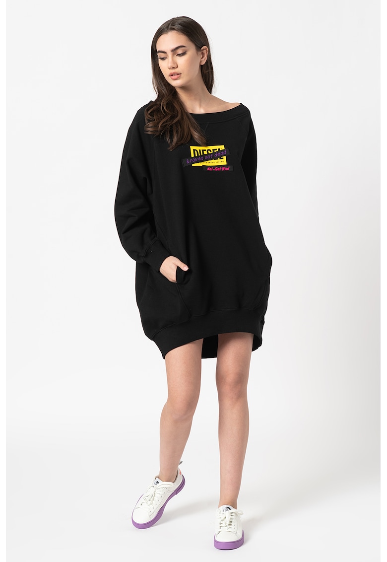 Rochie sport lejera cu imprimeu logo