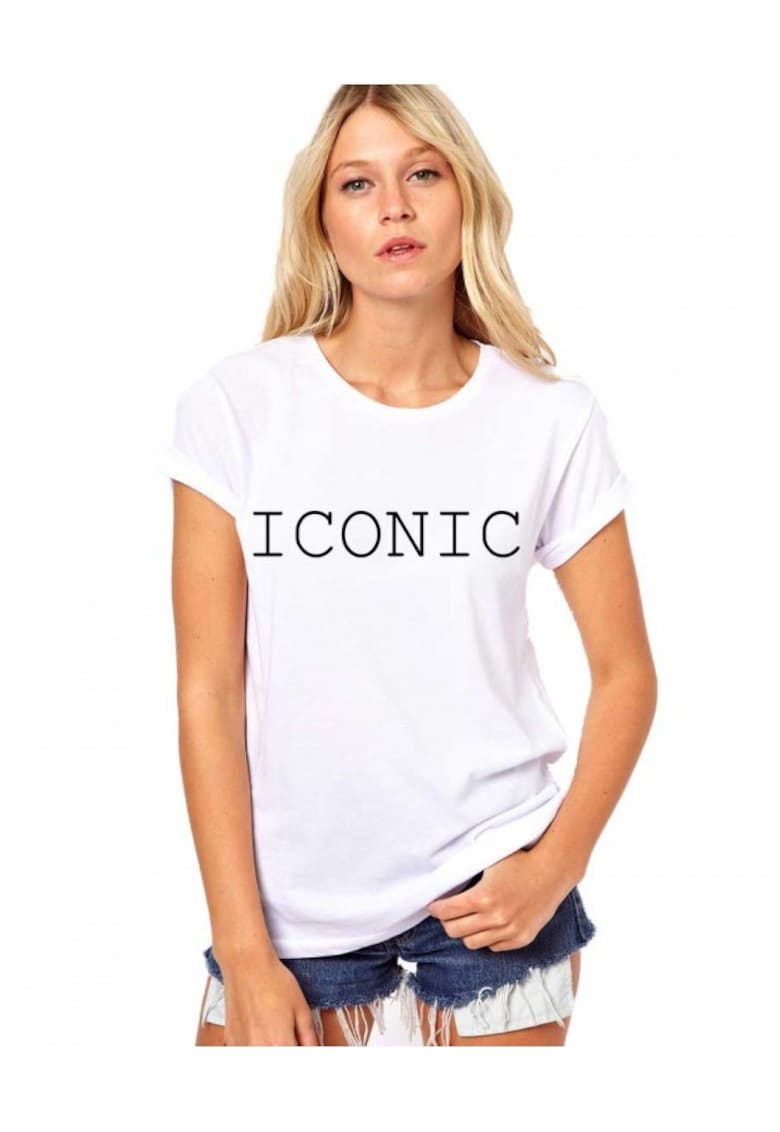 Tricou dama alb - ICONIC 455432 - Alb