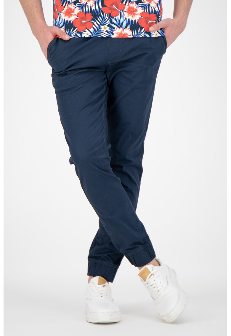 Pantaloni slim fit cu snur in talie Truc
