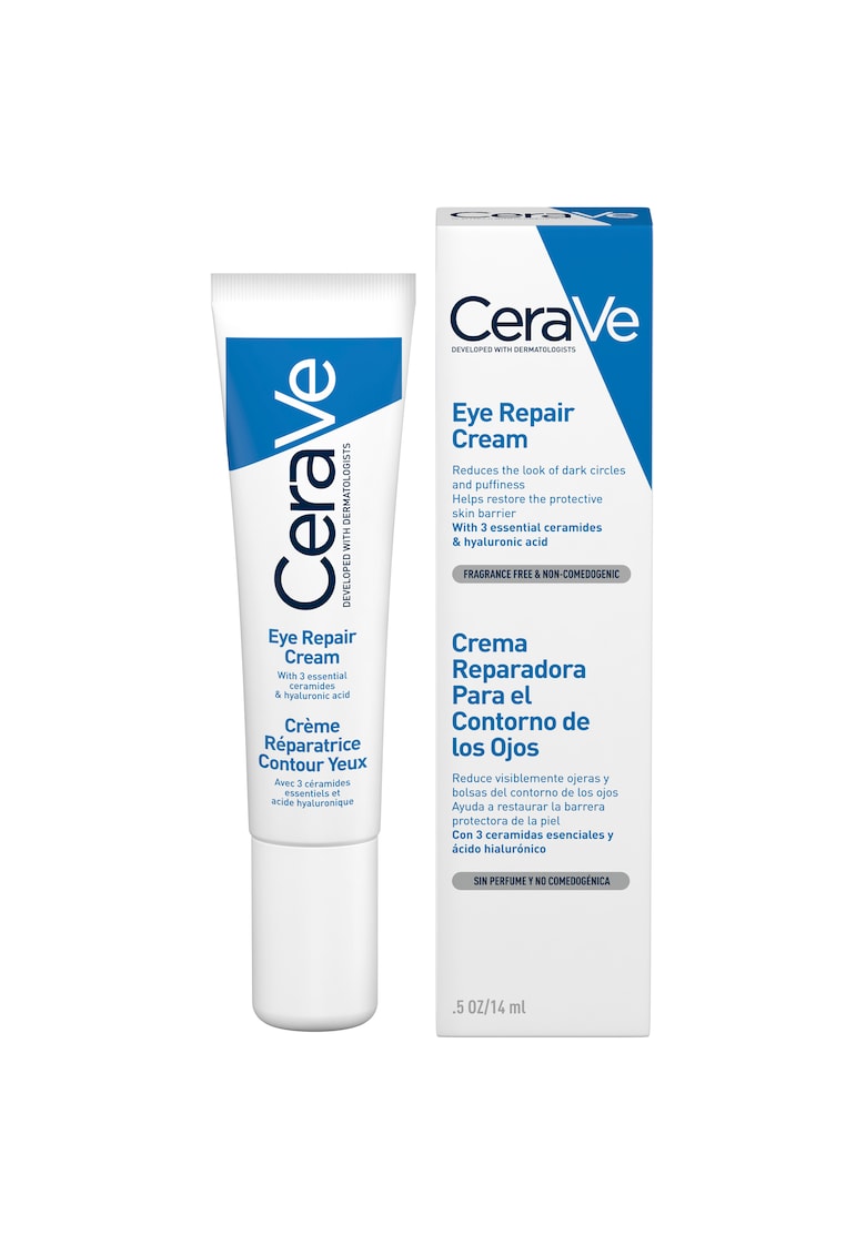 Crema reparatoare pentru ochi cu ceramide si acid hialuronic - 14 ml