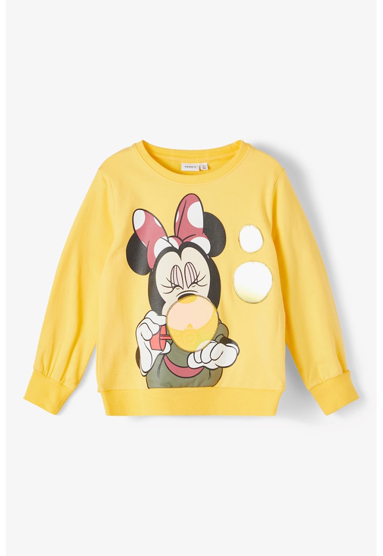 Bluza sport cu decolteu la baza gatului si imprimeu Minnie Mouse de la NAME IT