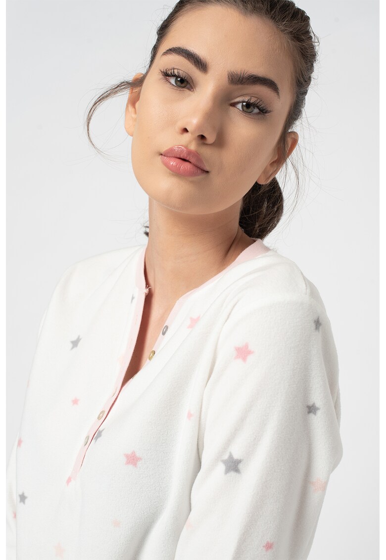 Bluza de pijama cu imprimeu grafic fashiondays imagine noua